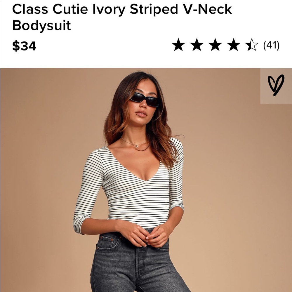 Lulu’s striped body suit